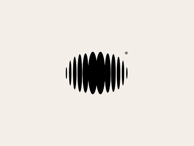 Distortion logo black branding business creative design distortion geometric graphic design illusion illustration logo logofolio modern music optic portfolio ripples sound vector wave