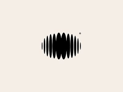 Distortion logo black branding business creative design distortion geometric graphic design illusion illustration logo logofolio modern music optic portfolio ripples sound vector wave