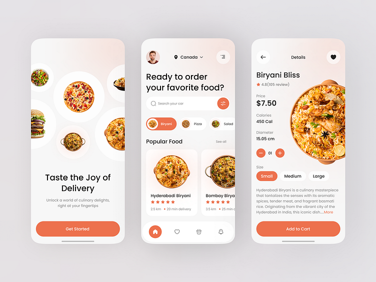 Food Delivery Mobile App by Shahinur Rahman for Devignedge Design ...