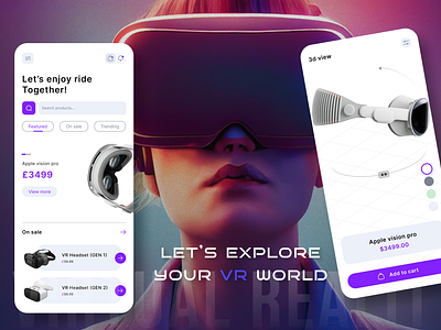 VRQuest: Discover Extraordinary Worlds at Your Fingertips! apple store apple vision pro ar augmented reality concept design fluttertop gear glasses headset ios mobile mobile app reality virtual experience virtual reality vision pro vr vr headset vrglasses