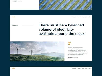 Alpiq website brand identity branding clean corporate design landing page layout minimal ui ux web website