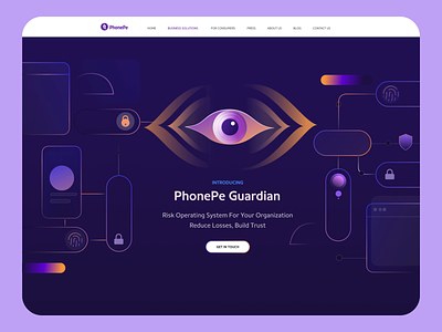 PhonePe Guardian animation branding design graphic design guardian illustration interaction lotties motion motion design motion graphics phonepe product security typography ui uiux vector visual web design