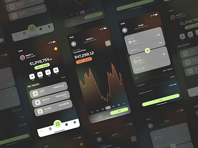UX/UI Design | Crypto Wallet app branding design interface product service startup ui ux web web design website