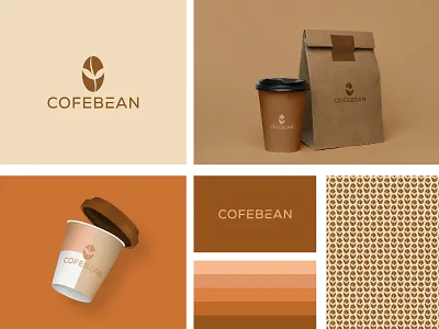 Coffee Bean Logo Design| Cafe Logo Design. bean bean logo branding business logo cafe logo cofee shop coffee coffee bean coffee house cup food logo gradeint green identity modern paper cup logo plastic cup restaurant logo tea unique logo