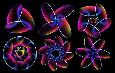Gradient Glass 3d abstract circles disk glass glassmorphism gradient overlap texture translucent vector