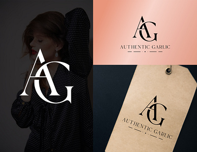 Letter A+G- Logo Design. brand identity fashion logo logo logo design minimal logo minimalist monogram logo vect plus