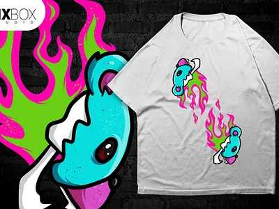 Streetwear Design for T-Shirt and Clothing - Fearless Hand cartoon character clothing fashion design graphic design illustration streetwear design