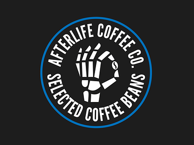 Afterlife Coffee Brand branding coffee coffee bean coffee bean logo coffee brand coffee logo skeleton skeleton logo