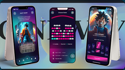 Cineway - Movie Ticket Booking App Design animation branding ui