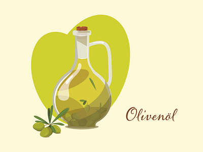 Olive Oil illustration