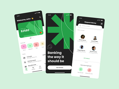 Banking app app banking design finance ui