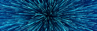Flow of stars in cyberspace 3d art blue cyberspace design digital glow glowing graphic design illustration lines speed starburst stars