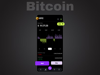 Bitcoin App 💰 app bitcoin design ui vector
