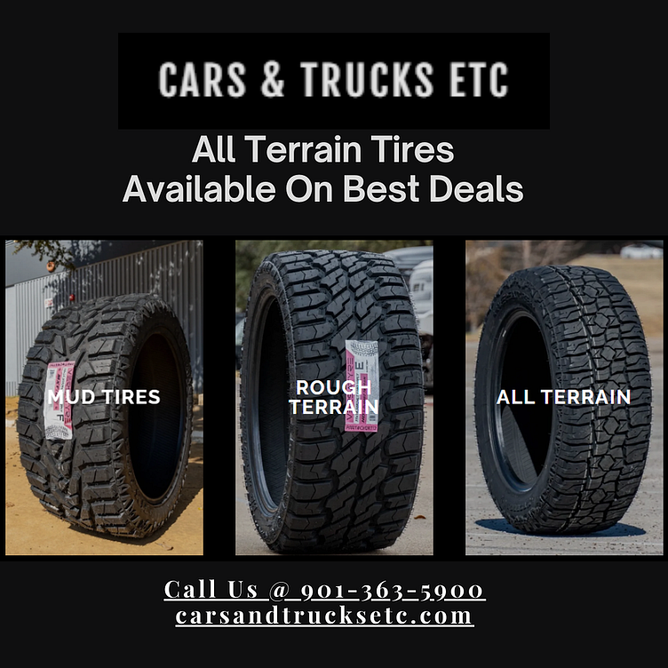 Conquer Every Path with AllTerrain Tires! by CARS & TRUCKS ETC on Dribbble