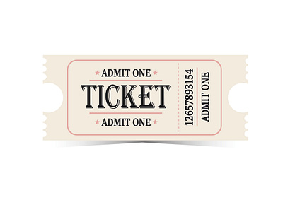 Retro Ticket design graphic design illustration vector