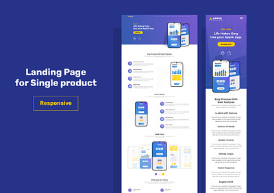 Landing Page Website branding design graphic design responsive ui ux website