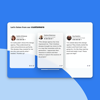 dailyui::039. testimonial branding design graphic design ui ux