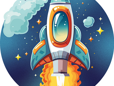 Rocket design graphic design illustration vector