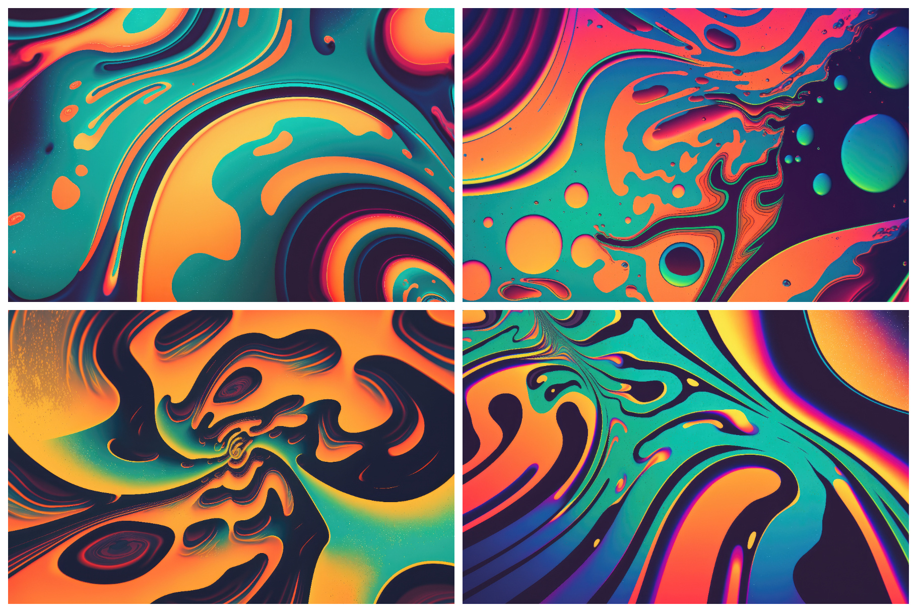 12 Psychedelic Backgrounds in Glorious 6K Resolution by HipFonts on