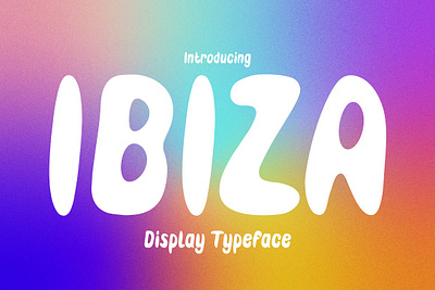 Ibiza - Display Typeface app branding design graphic design illustration logo typography ui ux vector