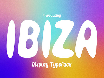 Ibiza - Display Typeface app branding design graphic design illustration logo typography ui ux vector