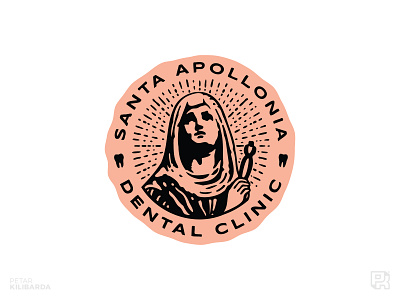 Santa Apollonia (Client's Work) apollonia beauty dental logo martyr saint tooth