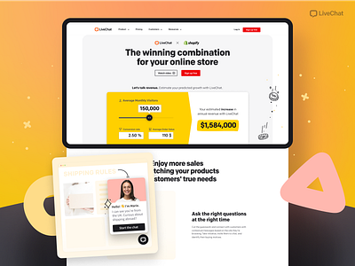 Landing Page for LiveChat branding graphic design illustration landing design landing page landing page design logo saas landing page ui ux uxui web design web page