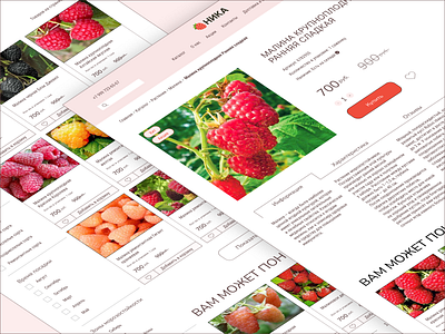 Online Shop - Strawberry design online shop shop ui ux web design