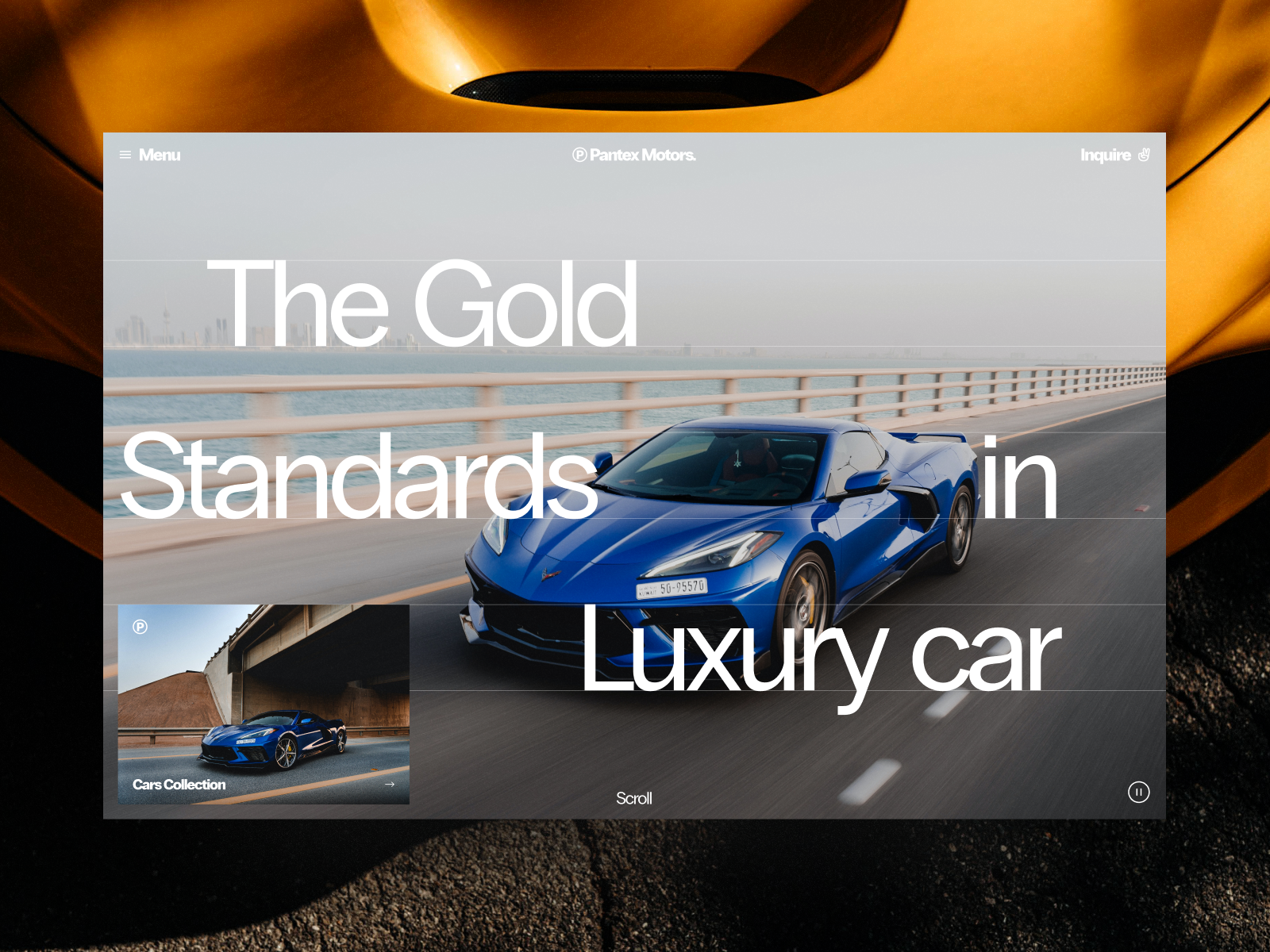 Luxury Car Rental Website car rental cars design landing page minimal rent rental company rental website ui ux web design website
