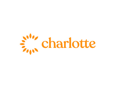 Charlotte - Sun Rays Logo abstract brand identity c letter letter c letter c logo letter c sun letters logo logo design modern sun sun logo sun rays sun rays logo