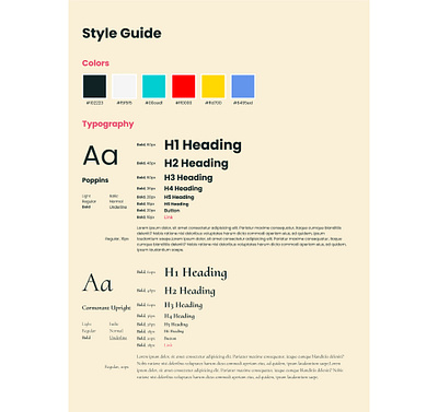 Basic Style Guide Example style guide