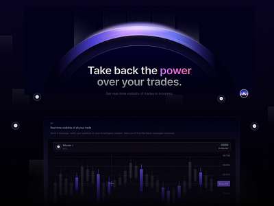 Stellar Landing Page complex ui crypto dark mode finance finetch futur landing saas space startup