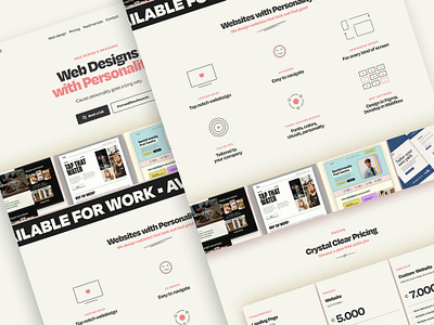 Web Design Agency Landing Page branding design graphic design home page landing page ui user experience user interface ux web design webdesign website website design