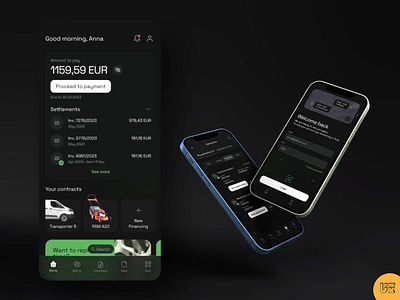 E-leasing App ailleron banking design ecommerce fintech graphic design it leasing leasing technology mobile motion design polish design product design ui ux ux design