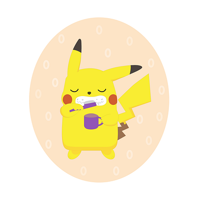 🦷 Pikachu's Morning Routine: Step 4 - Sparkling Smiles! 😁🪥 art artfulsymphony artistryunleashed brightsmiles design dribbbleart graphic design healthysmiles illustration morningmotivation morningroutine oralhealthmatters pikachumorninghabits pikachumorningseries pikahabitchallenge positivehabits vector