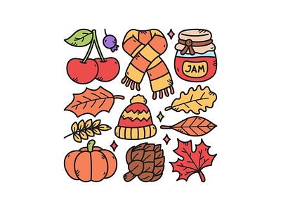 Autumn Doodle Set autumn doodle illustration season