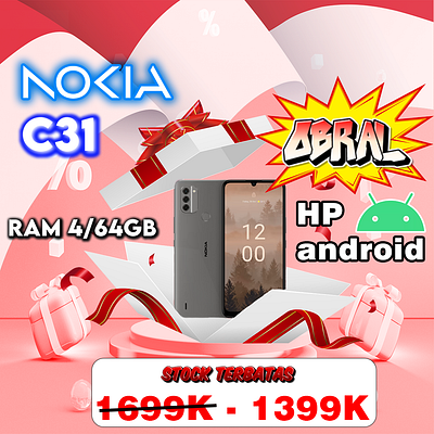 NOKIA C31 FLASE SALE brand brand post design handphone illustration iphone iphone 14 logo nokia ui