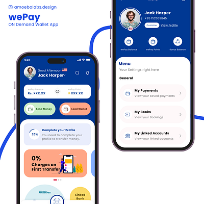 Wallet App Conceptualization by Design Agency in Nepal amoeba labs amoeba labs design app ui app uiux design design agency in nepal fintech app design concept ui ux wallet app design wallet app design concept wallet app uiux