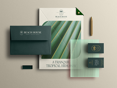 Beach House - Resort Branding branding design graphic design logo minimal typography
