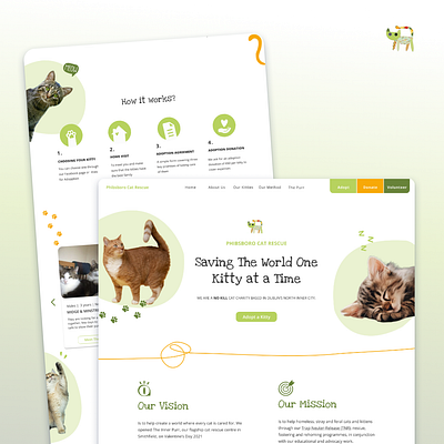 Redesign: Cat rescue website