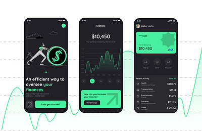 Digital Finances Management App UI application banking design finance mobile money trading ui ux