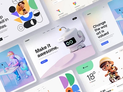 Echo: 35 Hero Headers to Start Any Project clean design header hero header hero header builder illustration landing landing page landingpage logo minimal template ui ui design ui kit user interfae ux ux design web design web template