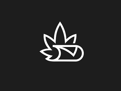 High Mail alex seciu branding cannabis logo envelope logo leaf logo line logo mail logo weed weed logo