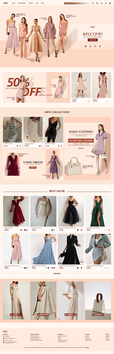 Selling clothes website ui ui design webdesign website design