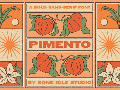 Pimento Typeface bold typeface font hand drawn typeface lettering sans serif type