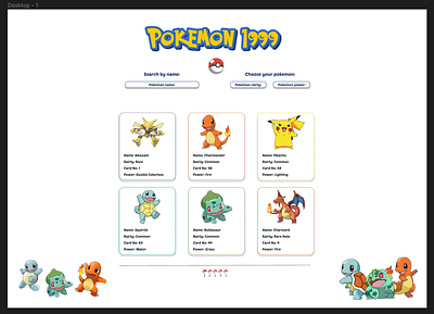 Pokemon search 1999 cartoon colors design pokemon search web web search