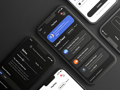 Subscription Payment app app ui bill payment clean currency dark theme dashboard finance ios app mobile app pay bills payment product design subscription typography ui ui ux user experience ux web app