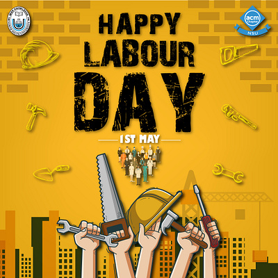 labour day app branding design graphic design illustration labour day logo typography vector