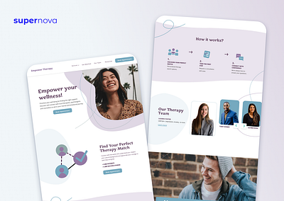 Researched & Designed a Therapy Website branding design graphic design illustration logo product design research ui ux ux design