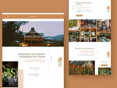 Resort Website Page Inspiration dailyui design dribbble ui uidesign userinterface